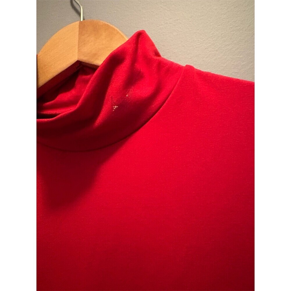 Nike Pro Dri-FIT Men's Compression Mock Neck Long Sleeve Shirt Red Size L - Picture 2 of 5